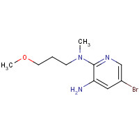 1259440-11-3 5-bromo-2-N-(3-methoxypropyl)-2-N-methylpyridine-2,3-diamine chemical structure