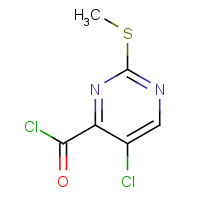 79686-02-5 5-chloro-2-methylsulfanylpyrimidine-4-carbonyl chloride chemical structure