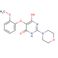 329924-46-1 4-hydroxy-5-(2-methoxyphenoxy)-2-morpholin-4-yl-1H-pyrimidin-6-one chemical structure