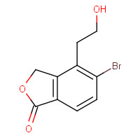 1255208-63-9 5-bromo-4-(2-hydroxyethyl)-3H-2-benzofuran-1-one chemical structure