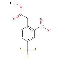 13544-07-5 methyl 2-[2-nitro-4-(trifluoromethyl)phenyl]acetate chemical structure