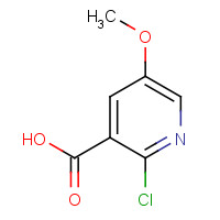 74650-71-8 2-chloro-5-methoxypyridine-3-carboxylic acid chemical structure