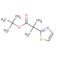 1312537-41-9 tert-butyl 2-methyl-2-(1,3-thiazol-2-yl)propanoate chemical structure
