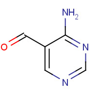 16357-83-8 4-aminopyrimidine-5-carbaldehyde chemical structure