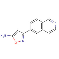 1105710-01-7 3-isoquinolin-6-yl-1,2-oxazol-5-amine chemical structure