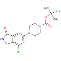 1201676-05-2 tert-butyl 4-(4-chloro-1-oxo-2,3-dihydropyrrolo[3,4-c]pyridin-6-yl)piperazine-1-carboxylate chemical structure