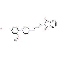 115338-32-4 2-[4-[4-(2-methoxyphenyl)piperazin-1-yl]butyl]isoindole-1,3-dione;hydrobromide chemical structure
