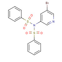1192749-74-8 N-(benzenesulfonyl)-N-(5-bromopyridin-3-yl)benzenesulfonamide chemical structure