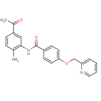 1131604-92-6 N-(5-acetyl-2-methylphenyl)-4-(pyridin-2-ylmethoxy)benzamide chemical structure