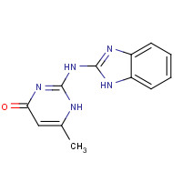 42389-40-2 2-(1H-benzimidazol-2-ylamino)-6-methyl-1H-pyrimidin-4-one chemical structure