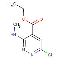 1073129-68-6 ethyl 6-chloro-3-(methylamino)pyridazine-4-carboxylate chemical structure