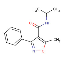55153-39-4 5-methyl-3-phenyl-N-propan-2-yl-1,2-oxazole-4-carboxamide chemical structure