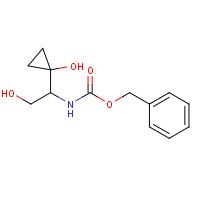 377090-74-9 benzyl N-[2-hydroxy-1-(1-hydroxycyclopropyl)ethyl]carbamate chemical structure