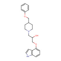 70260-53-6 1-(1H-indol-4-yloxy)-3-[4-(phenoxymethyl)piperidin-1-yl]propan-2-ol chemical structure