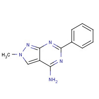 1224256-30-7 2-methyl-6-phenylpyrazolo[3,4-d]pyrimidin-4-amine chemical structure