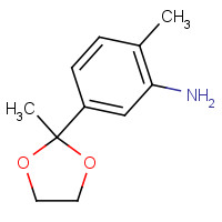 1190891-13-4 2-methyl-5-(2-methyl-1,3-dioxolan-2-yl)aniline chemical structure