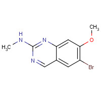 914397-73-2 6-bromo-7-methoxy-N-methylquinazolin-2-amine chemical structure
