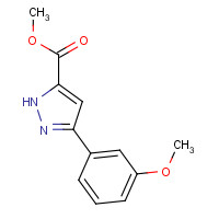 517870-26-7 methyl 3-(3-methoxyphenyl)-1H-pyrazole-5-carboxylate chemical structure
