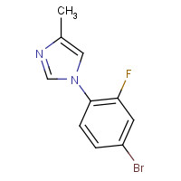 1241675-16-0 1-(4-bromo-2-fluorophenyl)-4-methylimidazole chemical structure