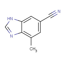 952511-71-6 7-methyl-3H-benzimidazole-5-carbonitrile chemical structure