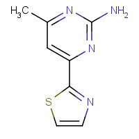 913322-48-2 4-methyl-6-(1,3-thiazol-2-yl)pyrimidin-2-amine chemical structure