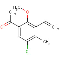 1426700-05-1 1-(5-chloro-3-ethenyl-2-methoxy-4-methylphenyl)ethanone chemical structure