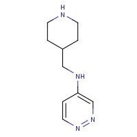 455267-17-1 N-(piperidin-4-ylmethyl)pyridazin-4-amine chemical structure