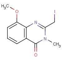 1263413-70-2 2-(iodomethyl)-8-methoxy-3-methylquinazolin-4-one chemical structure