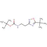 915702-28-2 tert-butyl N-[2-(5-tert-butyl-1,2,4-oxadiazol-3-yl)ethyl]carbamate chemical structure