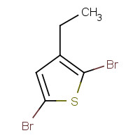 53119-57-6 2,5-dibromo-3-ethylthiophene chemical structure