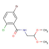 477772-67-1 5-bromo-2-chloro-N-(2,2-dimethoxyethyl)benzamide chemical structure