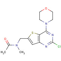 956389-69-8 N-[(2-chloro-4-morpholin-4-ylthieno[3,2-d]pyrimidin-6-yl)methyl]-N-methylacetamide chemical structure