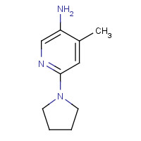 850172-55-3 4-methyl-6-pyrrolidin-1-ylpyridin-3-amine chemical structure