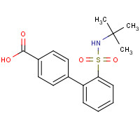 309930-58-3 4-[2-(tert-butylsulfamoyl)phenyl]benzoic acid chemical structure