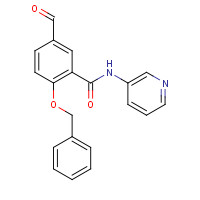 1285514-50-2 5-formyl-2-phenylmethoxy-N-pyridin-3-ylbenzamide chemical structure