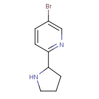 886365-48-6 5-bromo-2-pyrrolidin-2-ylpyridine chemical structure
