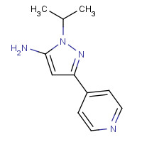91215-27-9 2-propan-2-yl-5-pyridin-4-ylpyrazol-3-amine chemical structure