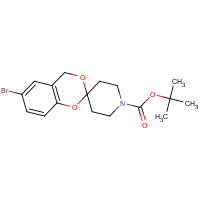 895525-73-2 tert-butyl 6-bromospiro[4H-1,3-benzodioxine-2,4'-piperidine]-1'-carboxylate chemical structure