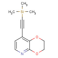1246088-47-0 2-(2,3-dihydro-[1,4]dioxino[2,3-b]pyridin-8-yl)ethynyl-trimethylsilane chemical structure