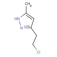 54055-29-7 3-(2-chloroethyl)-5-methyl-1H-pyrazole chemical structure