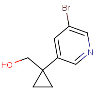 1369503-74-1 [1-(5-bromopyridin-3-yl)cyclopropyl]methanol chemical structure