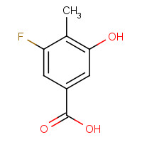 887267-08-5 3-fluoro-5-hydroxy-4-methylbenzoic acid chemical structure