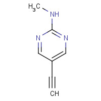 884603-50-3 5-ethynyl-N-methylpyrimidin-2-amine chemical structure