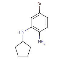 1231930-27-0 4-bromo-2-N-cyclopentylbenzene-1,2-diamine chemical structure