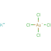 13682-61-6 potassium;tetrachlorogold(1-) chemical structure