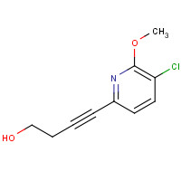 1310949-24-6 4-(5-chloro-6-methoxypyridin-2-yl)but-3-yn-1-ol chemical structure