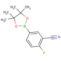 775351-57-0 2-fluoro-5-(4,4,5,5-tetramethyl-1,3,2-dioxaborolan-2-yl)benzonitrile chemical structure