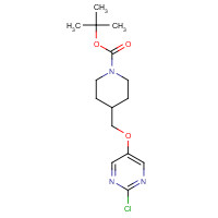 1314391-51-9 tert-butyl 4-[(2-chloropyrimidin-5-yl)oxymethyl]piperidine-1-carboxylate chemical structure