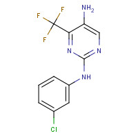 1247875-91-7 2-N-(3-chlorophenyl)-4-(trifluoromethyl)pyrimidine-2,5-diamine chemical structure