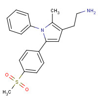 1005452-00-5 2-[2-methyl-5-(4-methylsulfonylphenyl)-1-phenylpyrrol-3-yl]ethanamine chemical structure